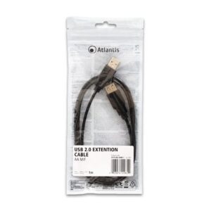 CAVO PROLUNGA USB2.0 AA M/F 1MTATLANTIS P019-UB2-AAMF-1