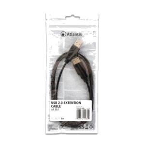 CAVO PROLUNGA USB2.0 AA M/F 1MTATLANTIS P019-UB2-AAMF-1