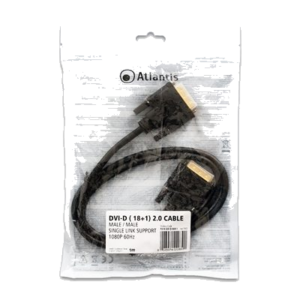 CAVO DVI-D (18+1) 2.0 MM 1MT ATLANTIS P019-DVI-D-MM-1 FINO:31/12