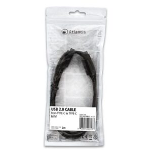 CAVO TYPE_C ATLANTIS P019-UB2-CCMM-2 TYPE_C M/TYPE_C M LUNGHEZZA 2MT