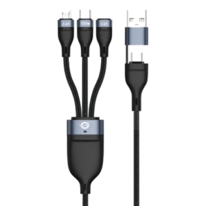 CAVO USB 3 IN 1 1.5MT CONCEPTRONIC ETTA06B15 PD3.0 DA 100W-DA USB-C A MICROUSB/USB-C/LIGHTNING ADAT.USB-A DA 20 V 5A 480MBPS