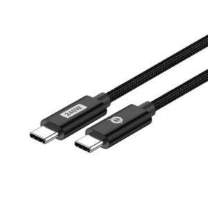 CAVO USB DI RICARICA RAPIDA 2MT CONCEPTRONIC ETTA03B20 USB C-C PD-3.1 240W- 48V 5A, 480MBPS, E-MARK FINO:31/03
