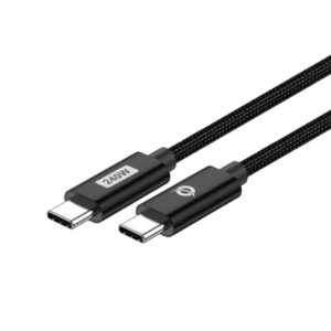CAVO USB DI RICARICA RAPIDA 2MT CONCEPTRONIC ETTA03B20 USB C-C PD-3.1 240W- 48V 5A, 480MBPS, E-MARK FINO:31/03