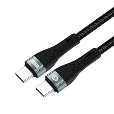 CAVO USB DI RICARICA RAPIDA 1.2MT CONCEPTRONIC ETTA01B12 USB C-C PD-3.0 100W- 20V 5A, 480MBPS, E-MARK FINO:31/03