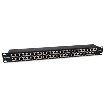 PATCH PANEL NERO SCHERMATO 1UEQUIP 326626 48 PORTE CAT.6A -CLASSE EA-EAN:4015867237588 FINO:31/03