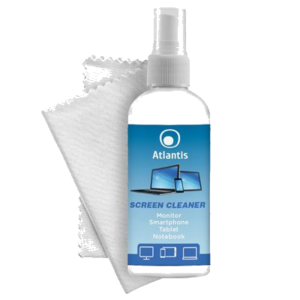 BOMBOLETTA SPAY LIQUIDO DETERGENTE X MONITOR LCD/SMARTPHONE/TABLET ATLANTIS P002-1002227DA 100ML + PANNO MICROFIBRA 20X20