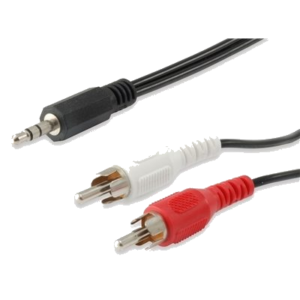 CAVO AUDIO M 3.5MM A 2RCA M 2.0MT EQUIP 14709207 - EAN: 4015867188767