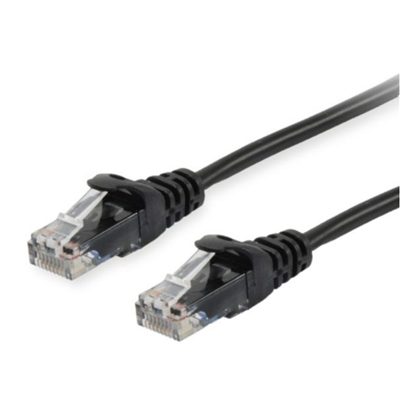 CAVO RETE CAT.6 U/UTP NERO NON SCHERMATO 1.5MT EQUIP 625494- EAN:4015867234426