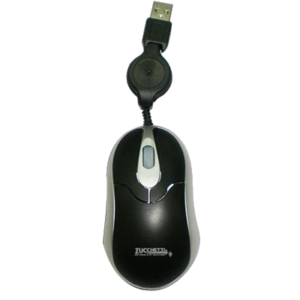 MINI MOUSE ZUCCHETTI Z50-2000 RETRATTILE OTTICO NERO USB 800DPI