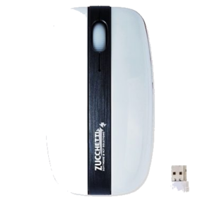 MOUSE ZUCCHETTI Z50-2100 WIRELESS 2,4GHZ LASER 1000DPI BIANCO