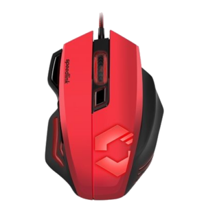 MOUSE GAMING SPEEDLINK SL-680005-BKRD DECUS USB 5000DPI ILLUMINAZIONE 7 COLORI 7 TASTI PROGRAMMABILI ROSSO