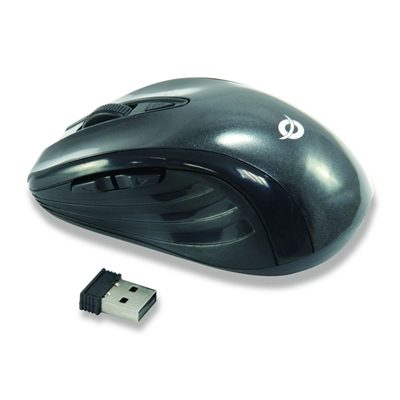 MOUSE CORDLESS CONCEPTRONIC CLLM5BTRVWL OTTICO- 5 PULSANTI - DIMENSIONI DA VIAGGIO - RIC.NANO USB INCL.