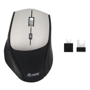 MOUSE WIRELESS EQUIP 245115 CON ADATTATORE DUAL CONNECT (USB-C+USC-A)- EAN: 4015867236673 FINO:31/03
