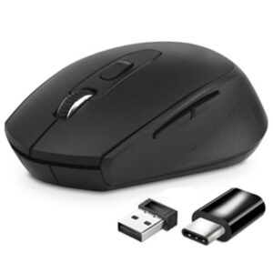 MOUSE CORDLESS USB ATLANTIS P009-M7030-G OTTICO 1200DPI-6 TASTI-MINI RIC."NANO SIZE"USB-NERO-EAN: 8026974022819