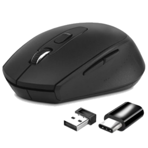 MOUSE CORDLESS USB ATLANTIS P009-M7030-G OTTICO 1200DPI-6 TASTI-MINI RIC."NANO SIZE"USB-NERO-EAN: 8026974022819