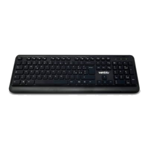 TASTIERA WINBLU MULTIMEDIALE MOD. WB-190 NERA USB 104+12 TASTI TIPO CHOCOLATE