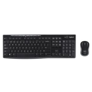 TASTIERA+MOUSE WIRELESS LOGITECH RETAIL MK270 OTTICO NERO USB P/N 920-004512