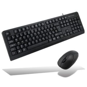 TASTIERA+MOUSE USB ATLANTIS P013-WK608M-U OTTICO NERA - EAN 8026974015026 - GARANZIA 2ANNI-