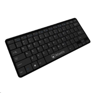 TASTIERA USB ATLANTIS P013-LK-8840-UB ULTRASLIM NERA 78 TASTI TIPO CHOCOLATE- EAN:8026974022345 - GARANZIA 2 ANNI