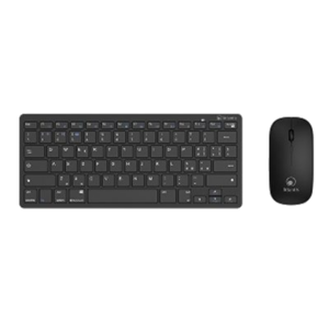 TASTIERA+MOUSE MINI ULTRA SLIM CORDLESS ATLANTIS P013-LK-8955-WB DUAL MODE NERA 78 TASTI -