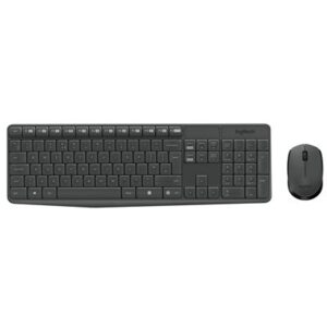 TASTIERA+MOUSE WIRELESS LOGITECH RETAIL MK235 USB ANTISCHIZZO TAST. NUMERICO + MOUSE OTTICO NERO 3 TASTI P/N 920-007913