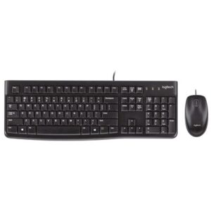 TASTIERA+MOUSE LOGITECH RETAIL MK120 USB ANTISCHIZZO PLUGANDPLAY TASTIERINO NUMERICO + MOUSE OTTICO NERO 3 TASTI P/N 920-002543