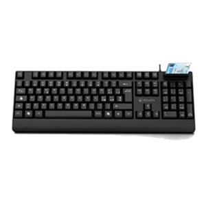 TASTIERA CON LETTORE SMART CARD ATLANTIS P013-K810S COLORE NERO - CAVO 150CM