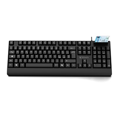 TASTIERA CON LETTORE SMART CARD ATLANTIS P013-K810S COLORE NERO - CAVO 150CM