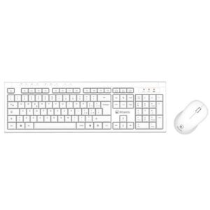 TASTIERA+MOUSE CORDLESS ATLANTIS P013-AX280GW+M CON MOUSE OTTICO RICEV. NANO-SIZE -BIANCA - EAN: 8026974023410