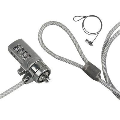 NOTEBOOK SECURITY LOCK ENCORE EN-LOCK-1 CAVO ANTIFURTO IN ACCIAIO CON COMBINAZIONE A 4 CIFRE - 1.8MT
