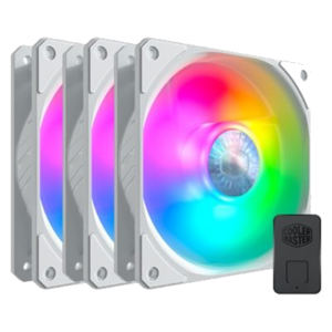 VENTOLA X CABINET COOLER MASTER MFX-B2DW-183PA-R1 SIKLEFLOW 120 ARGB WHITE 3IN1 120X120X25MM ADDRESSABLE RGB 12V-DC CONF. 3PZ