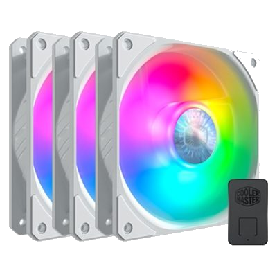 VENTOLA X CABINET COOLER MASTER MFX-B2DW-183PA-R1 SIKLEFLOW 120 ARGB WHITE 3IN1 120X120X25MM ADDRESSABLE RGB 12V-DC CONF. 3PZ