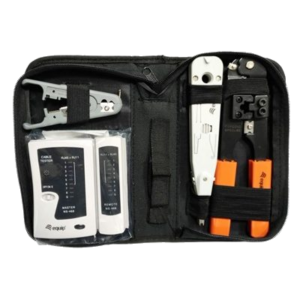 NETWORK TOOL CASE EQUIP 129503COMP.DA 1X PUNCH DOWN TOOL-1X LAN TESTER-1X CABLE STRIPPER-1X RJ45 CRIMPING TOOL EAN:4015867157473