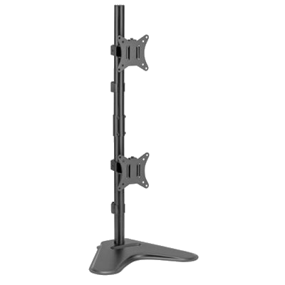 SUPPORTO X DOPPIO LCD/TV DA TAVOLO 17"/32" EQUIP 650128 SUPP.FINO A 9KG - VESA: 100X100 -EAN: 4015867238462 FINO:31/03