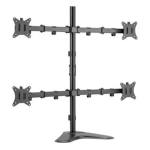 SUPPORTO X QUADRUPLO LCD/TV DA TAVOLO 17"/32" EQUIP 650127 ARTICOLATO- SUPP.FINO A 9KG - VESA: 100X100 -EAN: 40158672 FINO:31/03