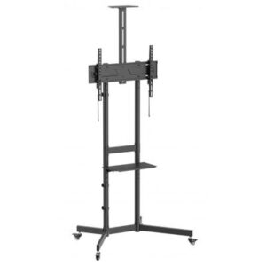 CARRELLO PORTA TV ECONOMICO37"/70" EQUIP 650636 CON RIPIANO PER TELECAMERA EAN:4015867243015