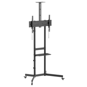 CARRELLO PORTA TV ECONOMICO37"/70" EQUIP 650636 CON RIPIANO PER TELECAMERA EAN:4015867243015
