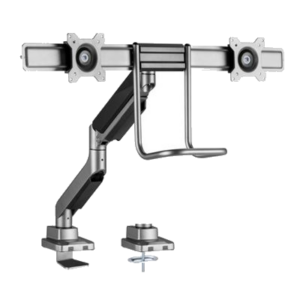 SUPPORTO X DOPPIO LCD/TV DA TAVOLO 17"/32" EQUIP 650161 SUPP.FINO A 9KG - VESA: 100X100 -EAN: 4015867236031 FINO:31/03