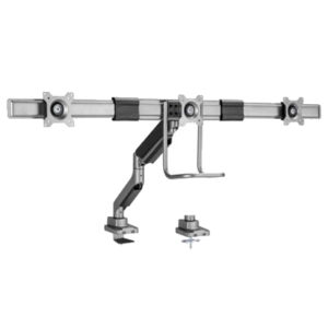 SUPPORTO X TRIPLO LCD/TV DA TAVOLO 17"/32" EQUIP 650162 SUPP.FINO A 6KG - VESA: 100X100 -EAN: 4015867236048