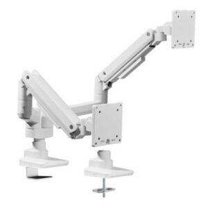 SUPPORTO X 2 LCD E CARICHI PESANTI DA TAVOLO 17"/35" EQUIP 650183 BIANCO SUPP.FINO 20KG(SCHERMO)-VESA:100X100 -EAN:40 FINO:31/03