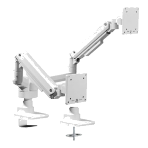 SUPPORTO X 2 LCD E CARICHI PESANTI DA TAVOLO 17"/35" EQUIP 650183 BIANCO SUPP.FINO 20KG(SCHERMO)-VESA:100X100 -EAN:40 FINO:31/03