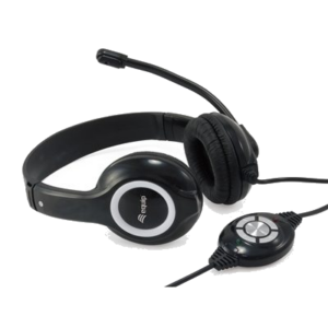 CUFFIA CON MICROFONO EQUIP 245301 - COL. NERO - USB FINO:31/03