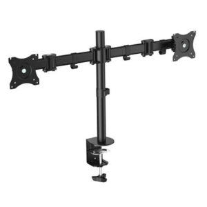 STAFFA X DOPPIO MONITOR DA TAVOLO 13"-27" EQUIP 650115 SUPP.FINO A 8KG - VESA FINO A 100X100 ROTAZIONE 360 -EAN: 4015867197653
