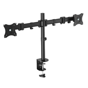 STAFFA X DOPPIO MONITOR DA TAVOLO 13"-27" EQUIP 650115 SUPP.FINO A 8KG - VESA FINO A 100X100 ROTAZIONE 360 -EAN: 4015867197653