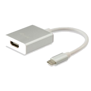 ADATTATORE USB EQUIP 133452 BIANCO DA TYPE-C MARCHIO A HDMI FEMMINA - 15CM - EAN: 4015867199664