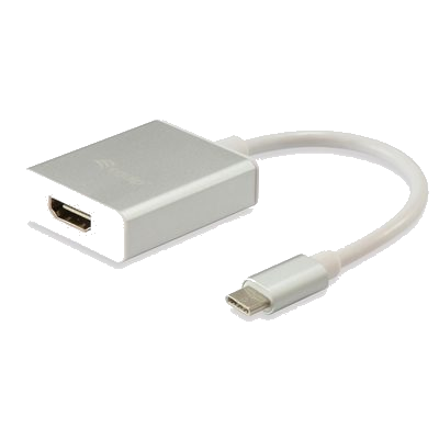 ADATTATORE USB EQUIP 133452 BIANCO DA TYPE-C MARCHIO A HDMI FEMMINA - 15CM - EAN: 4015867199664