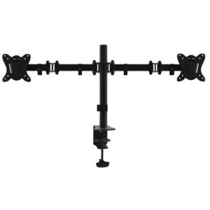 STAFFA X DOPPIO MONITOR DA TAVOLO 13"-27" EQUIP 650152 SUPP.FINO A 8KG - VESA FINO A 100X100 ROTAZIONE 360 -EAN: 4015867207185