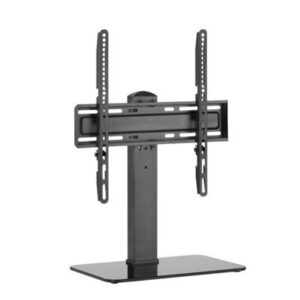 SUPPORTO X LCD/TV DA TAVOLO 32"/55" EQUIP 650611 NERO BASE VETRO-SUPP.FINO A 40KG -VESA: 400X400 EAN: 4015867227169