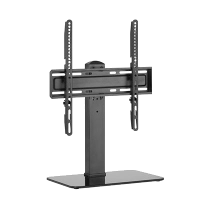 SUPPORTO X LCD/TV DA TAVOLO 32"/55" EQUIP 650611 NERO BASE VETRO-SUPP.FINO A 40KG -VESA: 400X400 EAN: 4015867227169