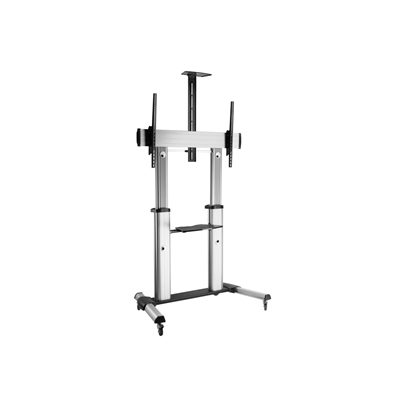 CARRELLO X LCD/TV EQUIP 650605 CON DISPLAY TELESCOPICO ULTRA-LARGE DA 60"-100"-SUPP.FINO 100KG- VESA1000X6000-EAN: 4015867206409
